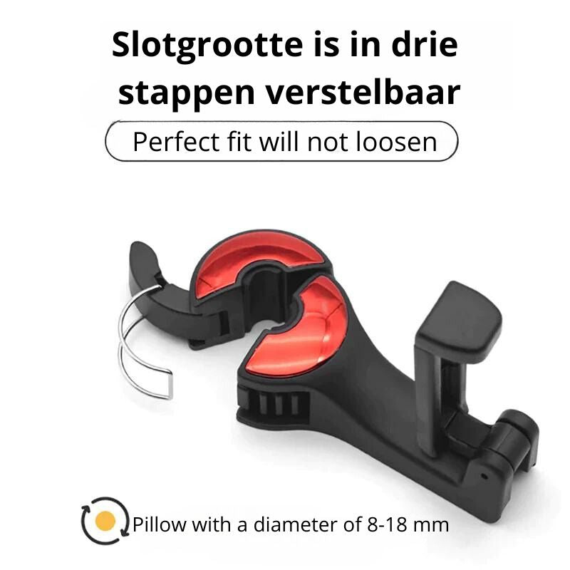 CarHook™ - Clothes hook and phone holder for car headrest
