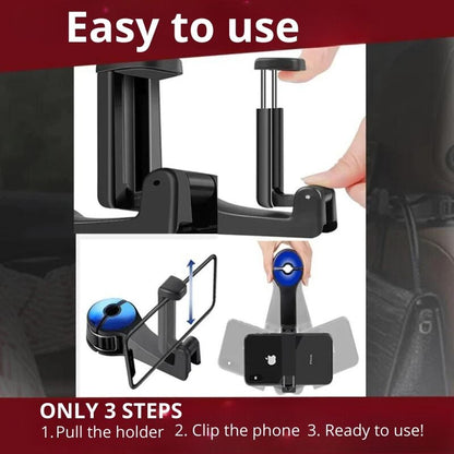 CarHook™ - Clothes hook and phone holder for car headrest