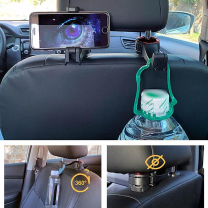 CarHook™ - Clothes hook and phone holder for car headrest