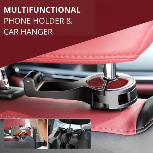 CarHook™ - Clothes hook and phone holder for car headrest