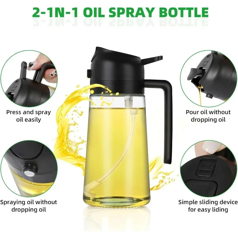 OilDispenser™ - Multifunctional kitchen oil dispenser and sprayer