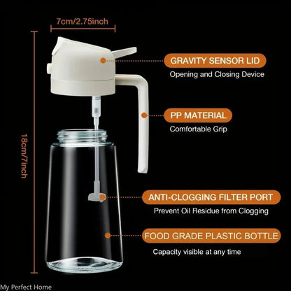 OilDispenser™ - Multifunctional kitchen oil dispenser and sprayer