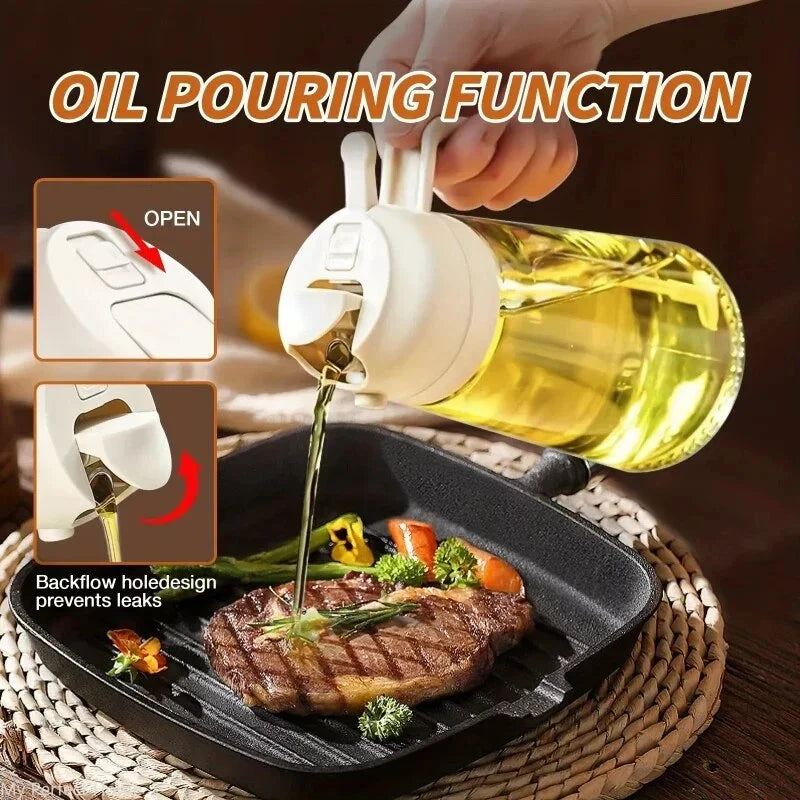 OilDispenser™ - Multifunctional kitchen oil dispenser and sprayer